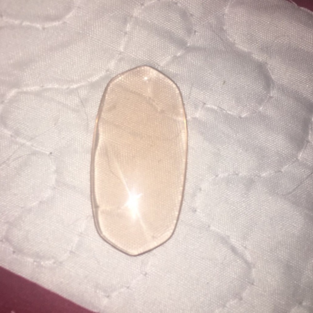 Kendra Scott clear peach stone